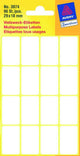 Kangaro etiket zweckform 29x18mm wit blister a 96 etiketjes. bundel a 10 pakjes