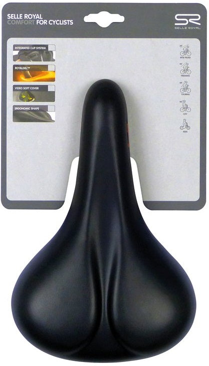 Afbeelding laden in galerijviewer, Fietszadel Selle Royal Freedom Women - zwart
