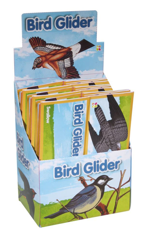 Vogels van foam, 12 assortie. 24 cm. 3+