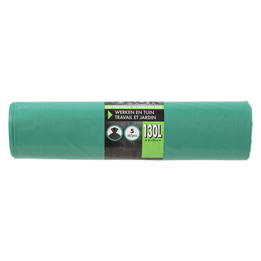 1070343 - afvalzak werken tuin 130l 5st | 10 stuks