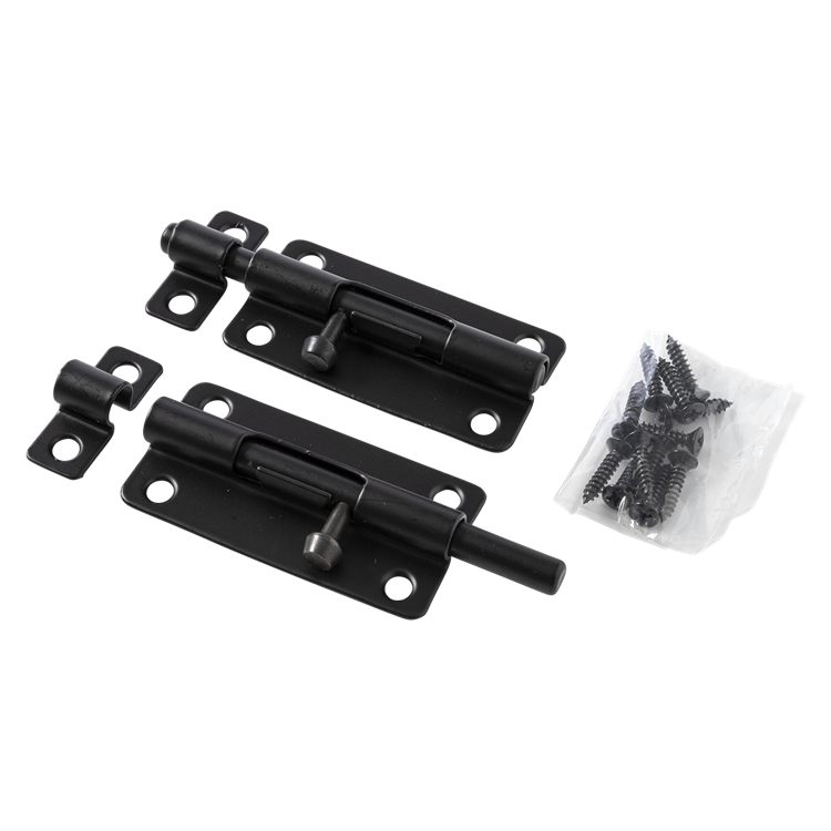 Afbeelding laden in galerijviewer, Mack 1071197 - 2 grendels zwart a 76 mm b 25 mm | 6 stuks
