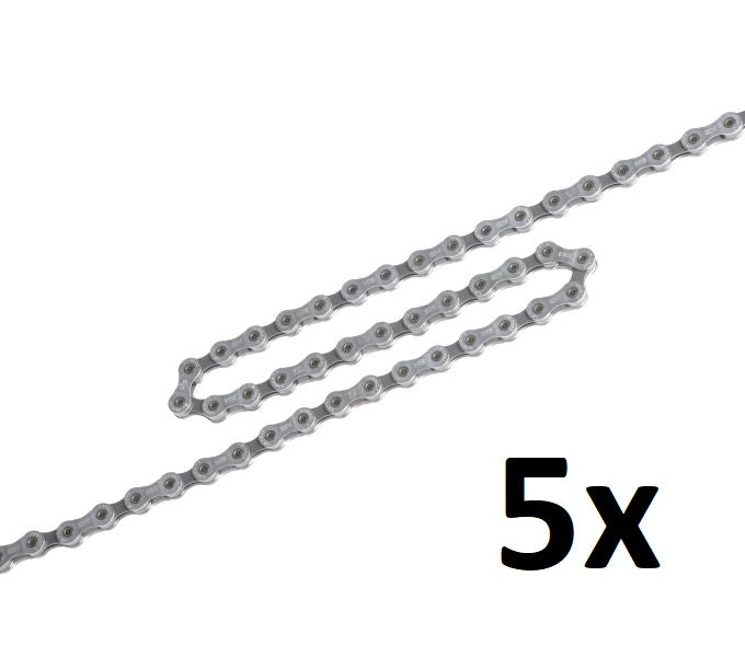 Afbeelding laden in galerijviewer, Shimano ketting 9 speed hg53 deore lx tiagra - 126 schakels (5 stuks in werkplaatsverpakking)
