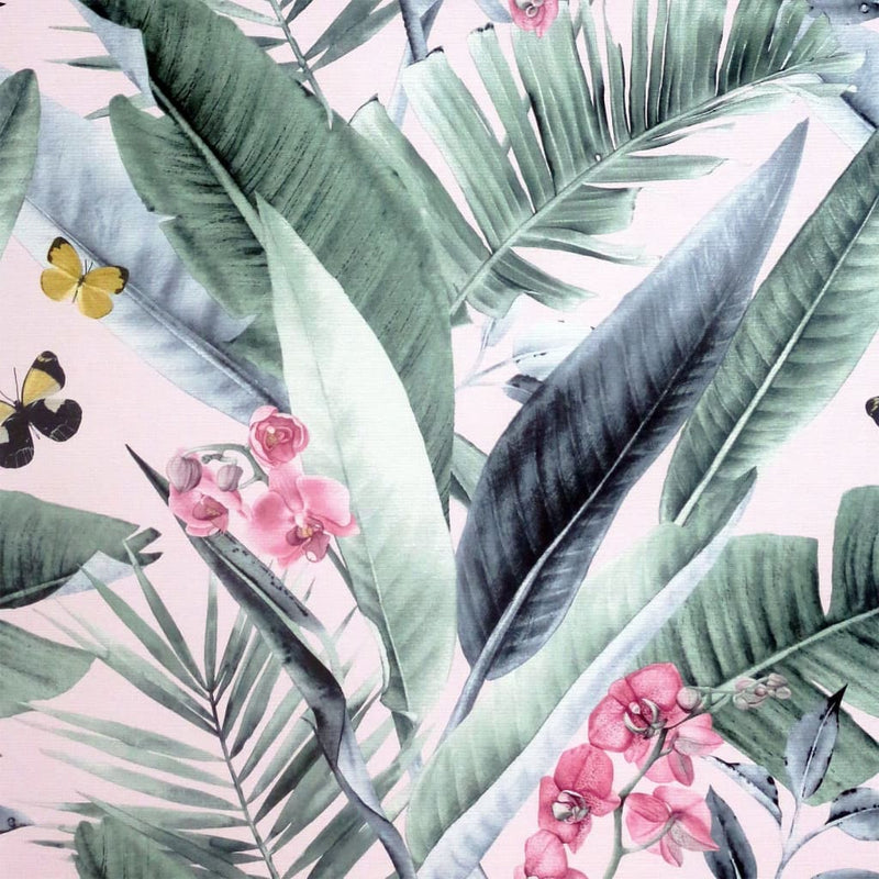 Afbeelding laden in galerijviewer, DUTCH WALLCOVERINGS DUTCH WALLCOVERINGS Behang Lush Tropical roze en blauw
