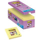 Zelfklevende notes post-it 16 x 90 vel 76 x 76 mm blanco kanariegeel