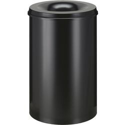 Vlamdovende prullenbak vepa bins vb111000 110l zwart