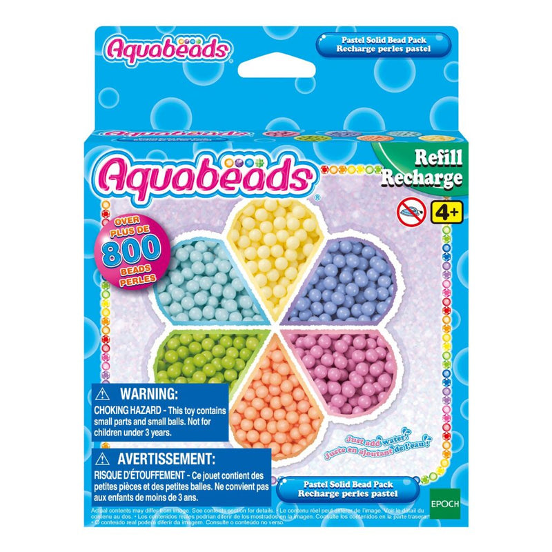 Afbeelding laden in galerijviewer, Aquabeads pastel solid bead pack 800+ parels
