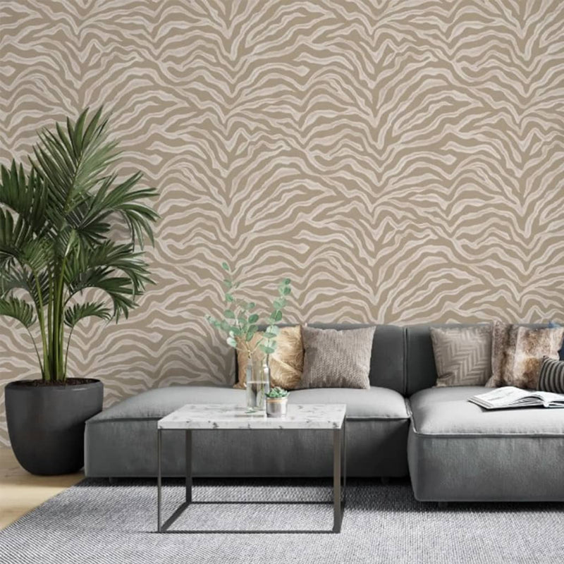 Afbeelding laden in galerijviewer, Noordwand Noordwand Behang Zebra Print beige
