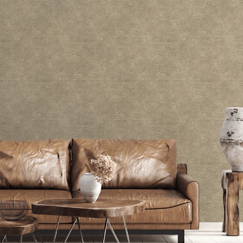 Afbeelding laden in galerijviewer, Noordwand noordwand behang croco taupe
