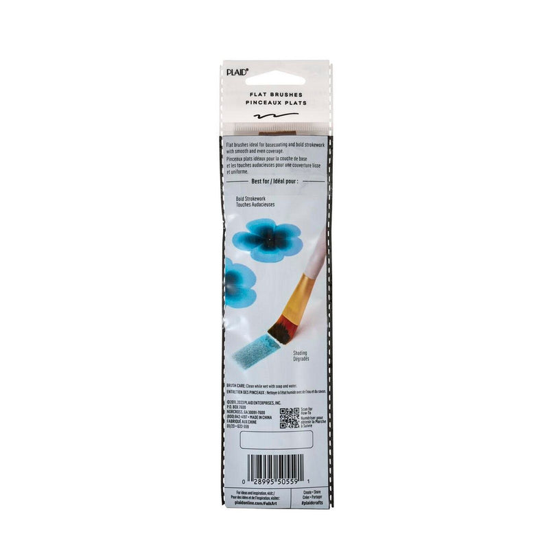 Afbeelding laden in galerijviewer, Folkart • brown nylon brush set 3pcs

