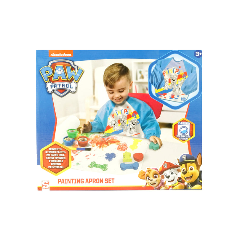 Afbeelding laden in galerijviewer, Paw patrol vingerverfset met schort blauw
