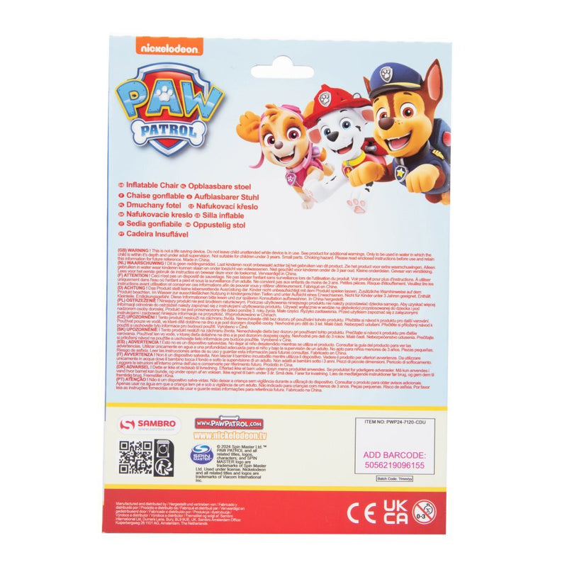 Afbeelding laden in galerijviewer, Sambro stoel opblaasbaar paw patrol | 2 stuks
