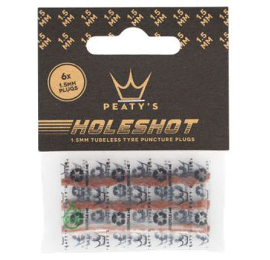 Peaty's holeshot tubeless puncture plugger refill pack tire patches - 6 pcs.