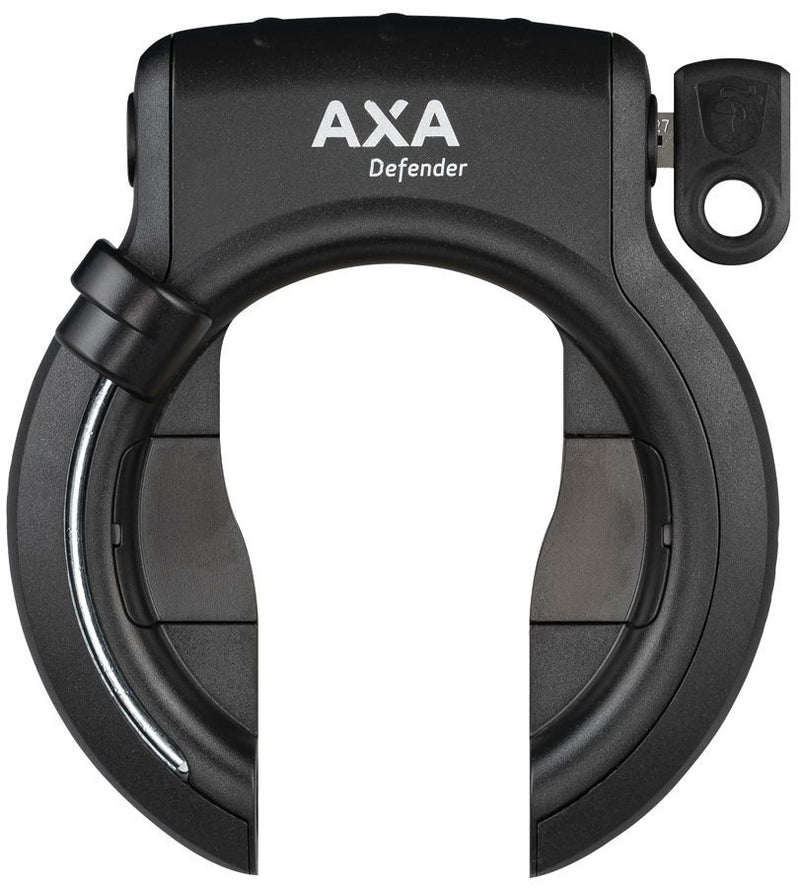 Afbeelding laden in galerijviewer, Axa Ringslot Defender met 2 rack cilinder en uitneembare sleutels glanzend zwart (werkplaatsverpakking)
