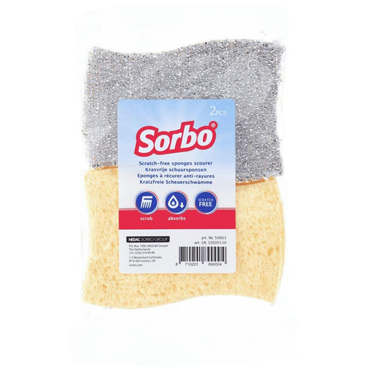 Sorbo schuurspons krasvrij, 2 stuks