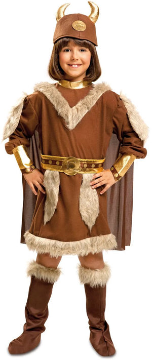 Mom funcompany viking meisjes kostuum ingeborg - 10-12 jaar