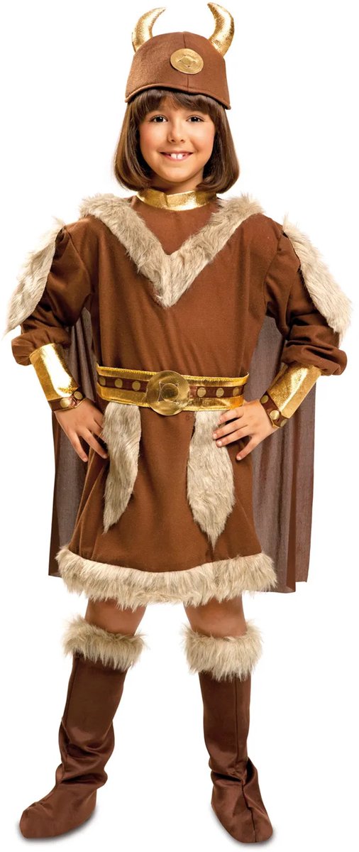 Mom funcompany viking meisjes kostuum ingeborg - 10-12 jaar
