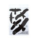 Bsi vogelstickers 5 stuks 14-27cm