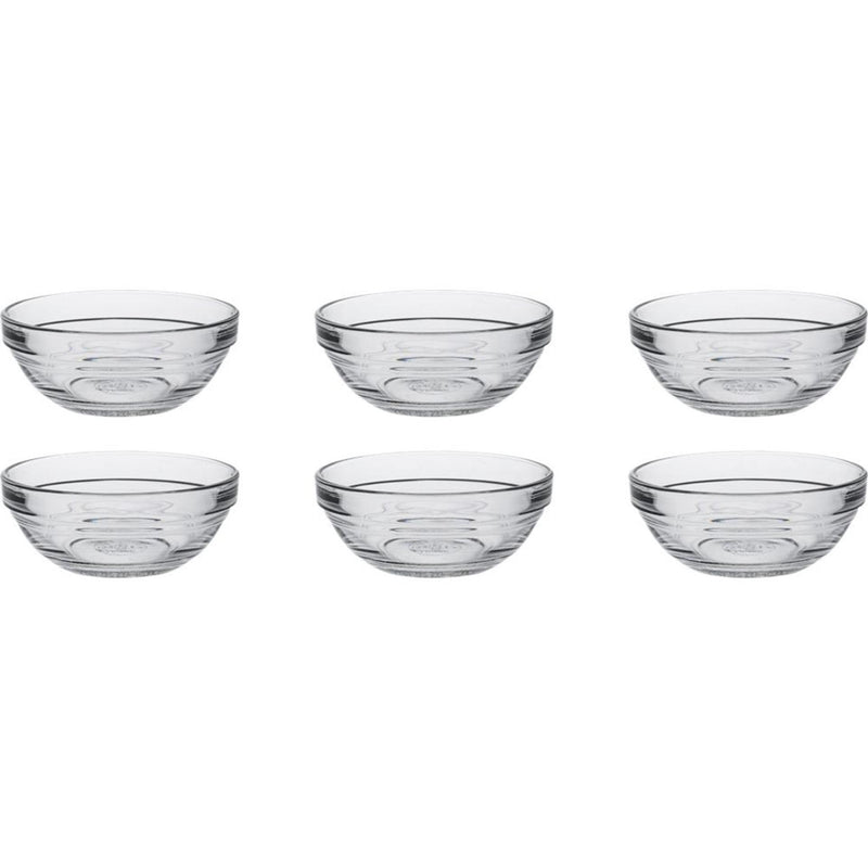 Afbeelding laden in galerijviewer, Duralex schaal lys stapelbaar rond hardglas 125ml 9cm 6 stuks
