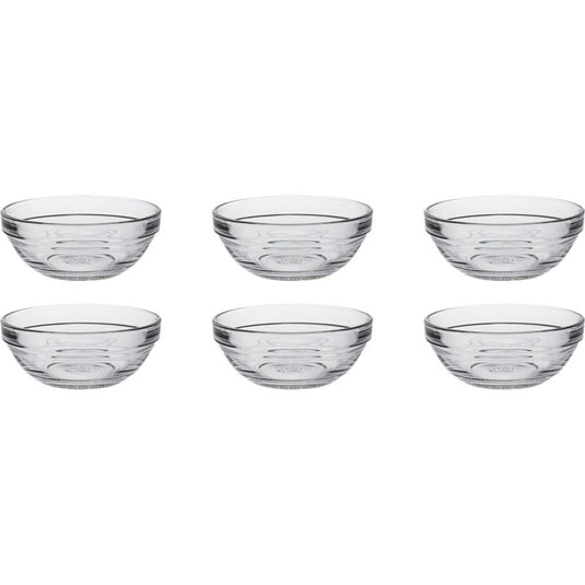 Duralex schaal lys stapelbaar rond hardglas 125ml 9cm 6 stuks