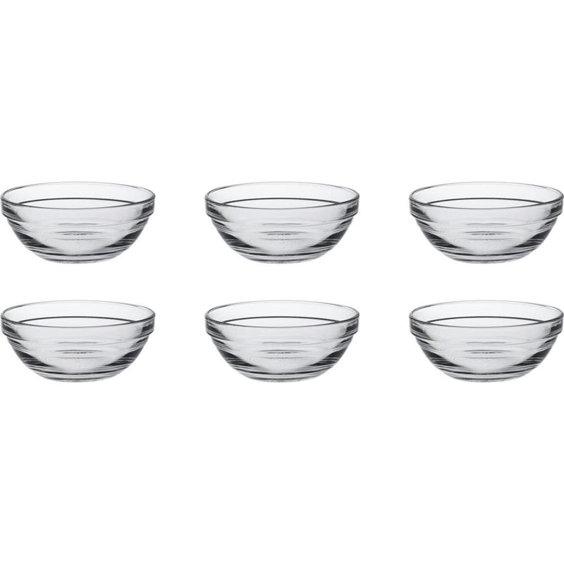 Afbeelding laden in galerijviewer, Duralex schaal lys rond stapelbaar 200ml hardglas 6 stuks 10,5x4.3cm

