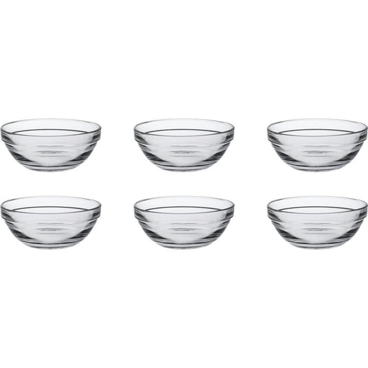 Duralex schaal lys rond stapelbaar 200ml hardglas 6 stuks 10,5x4.3cm