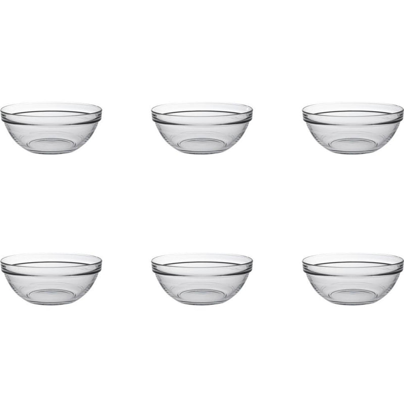 Afbeelding laden in galerijviewer, Duralex schaal lys stapelbaar rond 970ml hardglas 17cm 6 stuks
