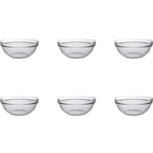 Duralex schaal lys stapelbaar rond 970ml hardglas 17cm 6 stuks