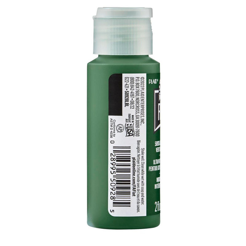 Afbeelding laden in galerijviewer, Folkart • flat ultra matte acrylic paint jungle green 59ml
