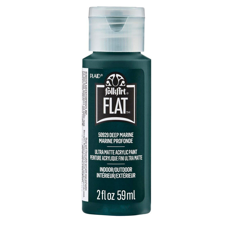 Afbeelding laden in galerijviewer, Folkart • flat ultra matte acrylic paint deep marine 59ml

