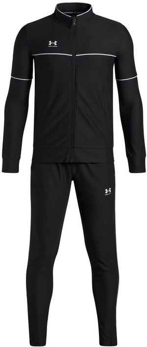 Under armour ua b challenger tracksuit-blk jongens trainingspak - zwart - wit 122