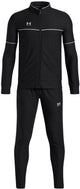 Under armour ua b challenger tracksuit-blk jongens trainingspak - zwart - wit 128