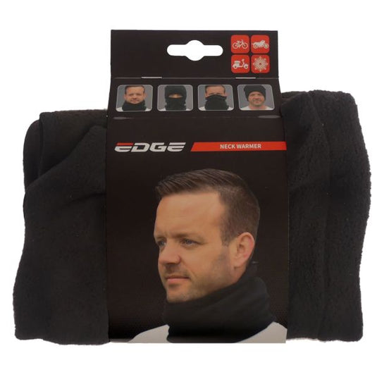 Edge multifunctionele nekwarmer - polyester - zwart