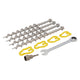 Alu-camp complete set schroefharingen 31cm (set van 4) - inclusief adapterstuk en moersleutel