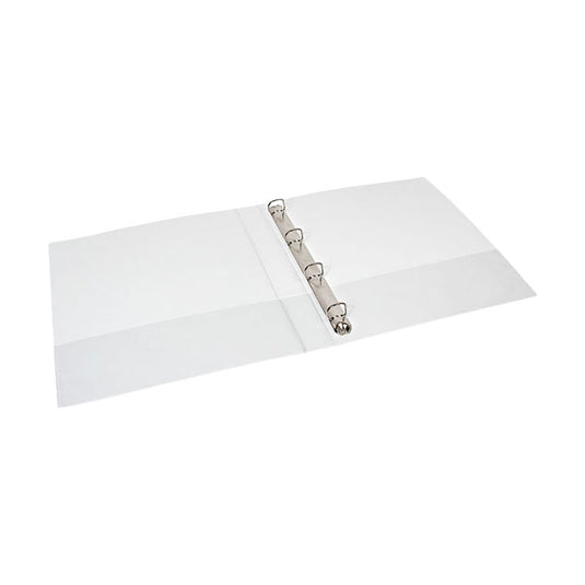 Quantore presentatieringband a4 maxi 4-rings d-mech 50mm wit