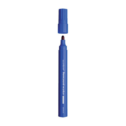 Quantore permanent marker rond 1-1.5mm blauw