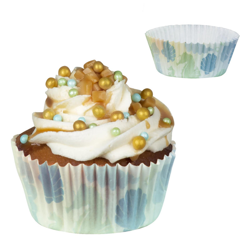 Afbeelding laden in galerijviewer, Boland papieren cupcakevormpjes zeemeermin set a 50 stuks ø6,5cm
