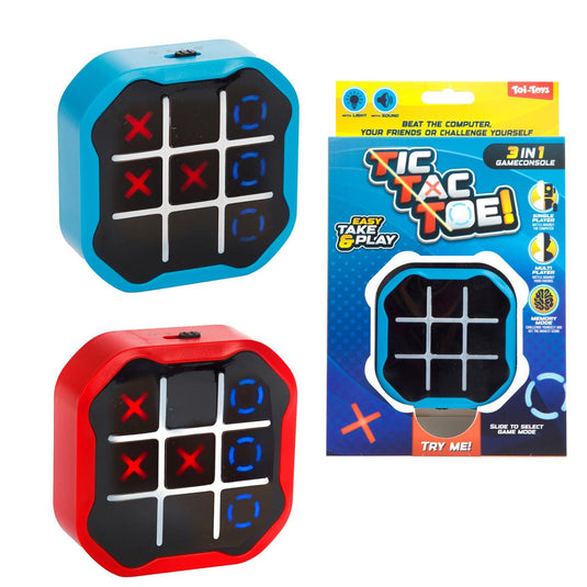 Toi-toys fun elektronisch spel tic tac toe +l-g 2 assorti