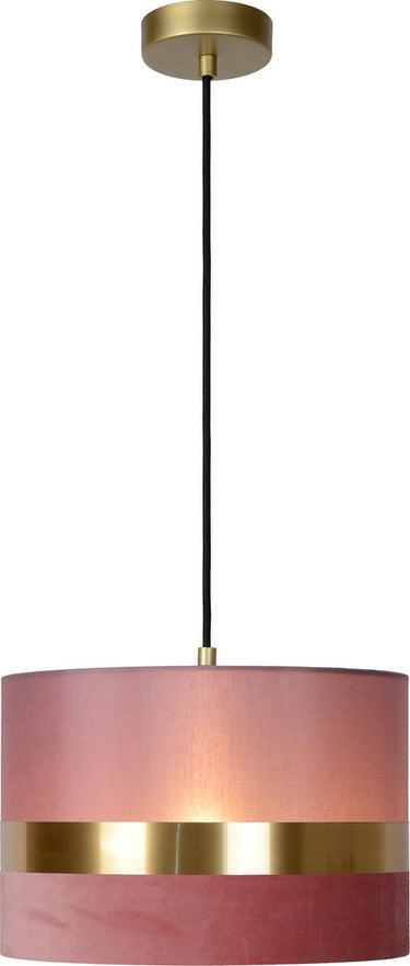 Lucide extravaganza tusse - hanglamp - ø 30 cm - 1xe27 - roze