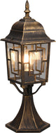 Trio volturno - paalverlichting - antieke roest - excl. 1x e27 4 w - zwenkbaar - indirecte verlichting - niet dimbaar - buitenverlichting - ip44