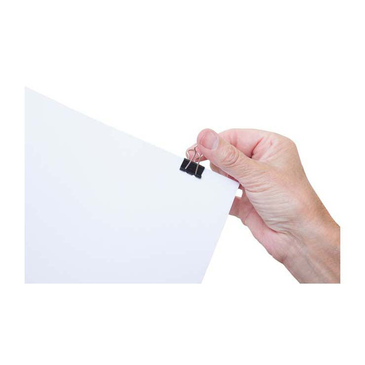 Afbeelding laden in galerijviewer, Quantore papierklem maul zwart, 12st.
