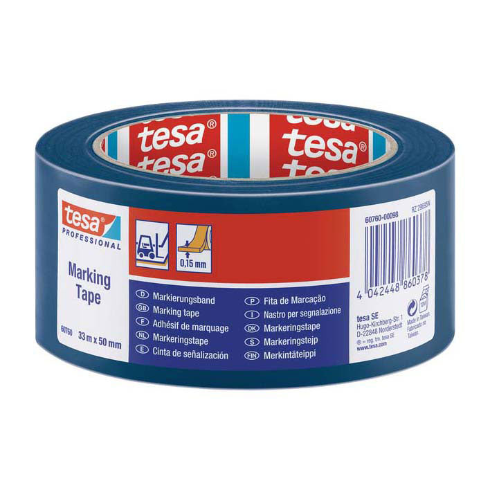 Afbeelding laden in galerijviewer, Tesa flex® - waarschuwingsband - blauw - 33m - 50mm

