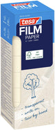 Tesa film paper - transparante plakband, 8 rollen, 19 mm x 33 m