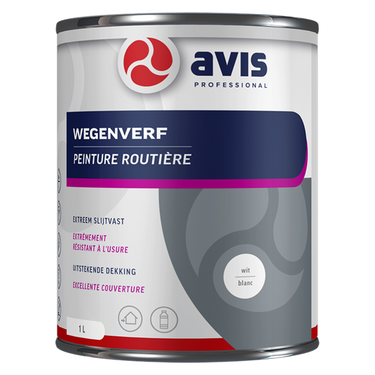 Avis professional 1074405 - avis wegenverf wit 1lt | 1 stuks