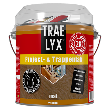 Trae-lyx 1074360 - tl prjct- trappenlak mat 2,5l | 1 stuks