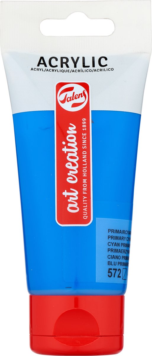 Afbeelding laden in galerijviewer, Talens art creation acrylverf tube 75ml primaircyaan 572
