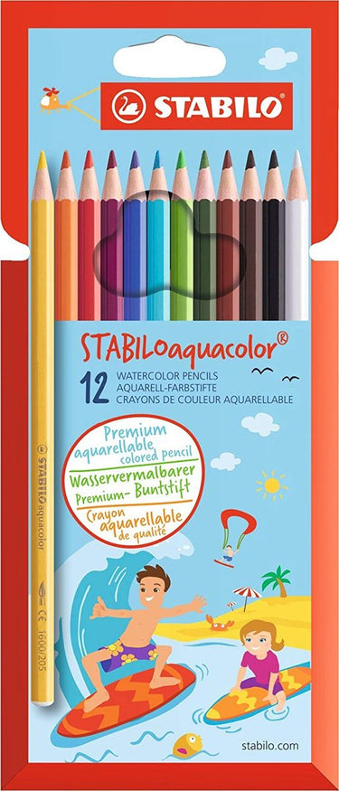 Stabilo aquacolor etui 12 stuks