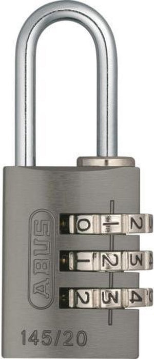 Abus hangslot met cijfercombinatie - grijs