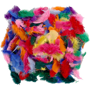 Creotime veren, 7-8 cm, diverse kleuren, 50 gr, 1 doos