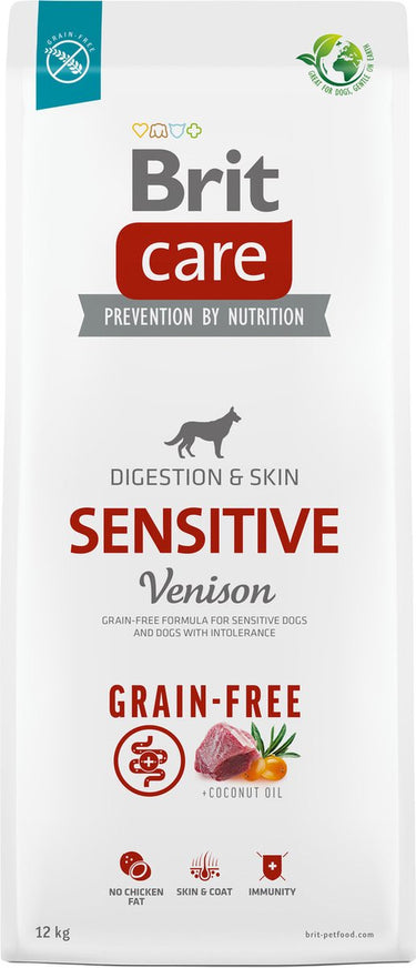 Brit care grain-free sensitive digestion skin hert - hondenvoer - 3 kg