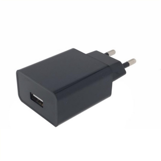 Usb oplader 2a zwart (hangverpakking)